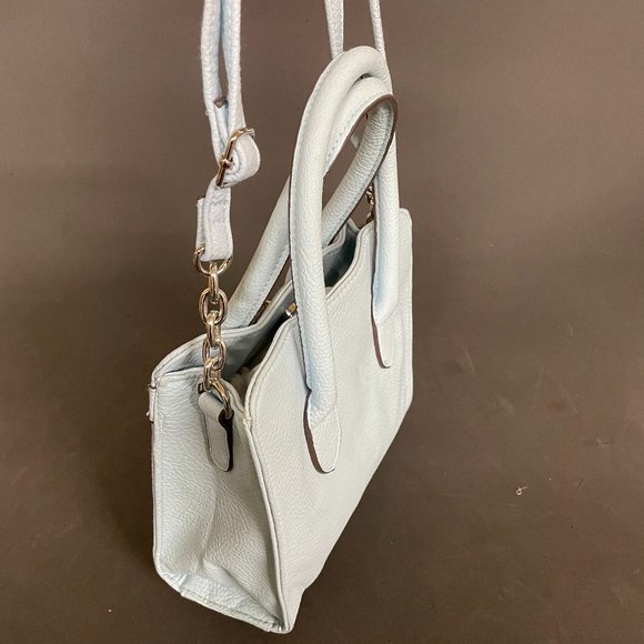 Womens Baby Blue Faux Leather Purse w/Detachable Shoulder Strap*1 Flaw FREE**** - Picture 7 of 8